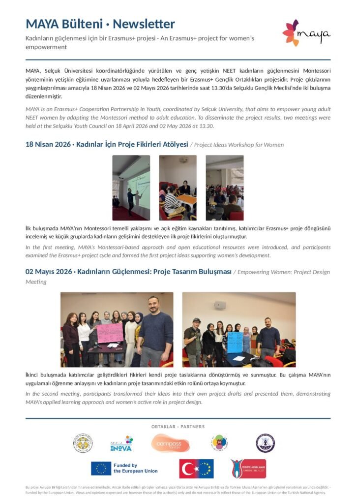 Newsletter MAYA – laboratori di idee progettuali per donne