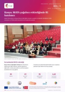 Konya: MAYA çoğaltıcı etkinliğinde 81 katılımcı